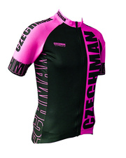 Cyklistický dres - Růžová - Dámský cyklistický dres strana