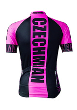 Cyklistický dres - Růžová - Cyklistický dres zezadu