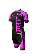 Cyklistický dres - Růžová - Celý komplet - je možné dokoupit cyklistické kraťasy