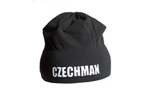 Čepice CZECHMAN - Černá - Bílá výšivka